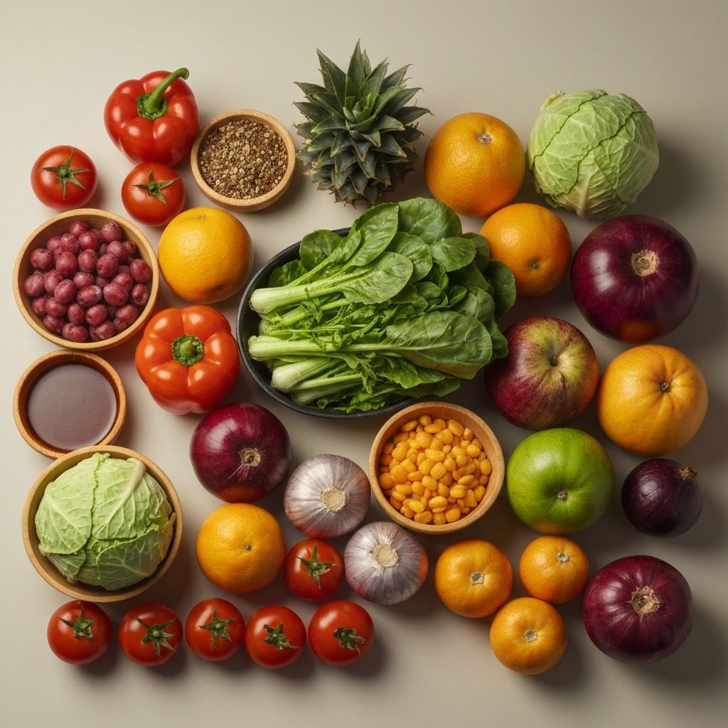 Balanced nutrition concept